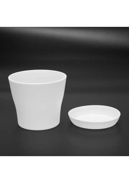Ξ Ny Ue Zhang Plastik Bitki Saksı Ekici Tabaklı Tepsi Yuvarlak Parlak Ev Bahçe Dekoru, Beyaz Üst -, 10CM / 3.94" (Yurt Dışından) modelleri