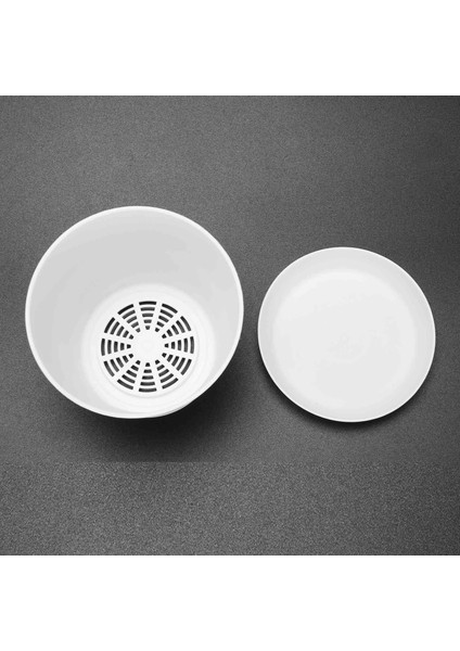 Ξ Ny Ue Zhang Plastik Bitki Saksı Ekici Tabaklı Tepsi Yuvarlak Parlak Ev Bahçe Dekoru, Beyaz Üst -, 10CM / 3.94" (Yurt Dışından) indirimleri