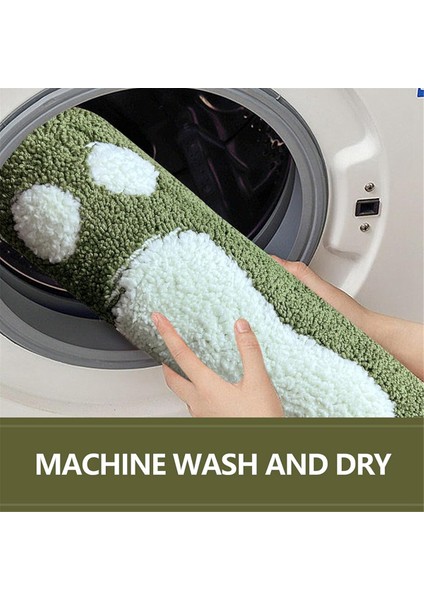 Sevimli Banyo Paspas Halı Su Emici Olmayan Yeşil Büyük Ayaklar Hızlı Kuru Yumuşak Mikrofiber Halı Banyo Oturma Odası Için (Yurt Dışından) modelleri