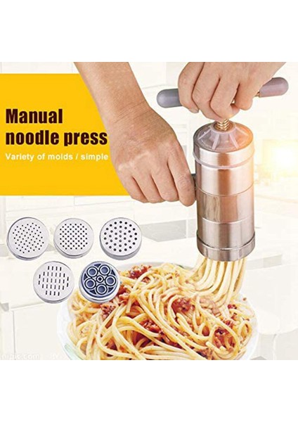 Xin Yue Zhang Erişte Yapma Makinesi, Paslanmaz Çelik Manuel Erişte Presi, Makine Makarna Makinesi, Erişte Kalıbı (Yurt Dışından)