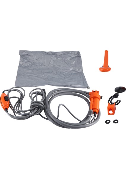 12V Araba Duşu Evrensel Araba Yıkama Makinesi Araba Duşu Temizleme Araçları Turuncu (Yurt Dışından)