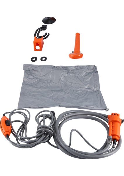 12V Araba Duşu Evrensel Araba Yıkama Makinesi Araba Duşu Temizleme Araçları Turuncu (Yurt Dışından)