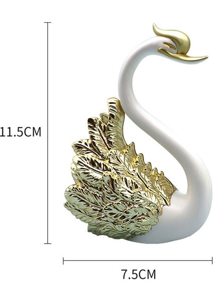 Xin Yue Zhang 2 Parça Kuğu Süsleri Figürler, Kuğu Pasta Süslemesi, Araba Figürleri Dekorasyonu, Ev Düğünü A (Yurt Dışından) fırsatları