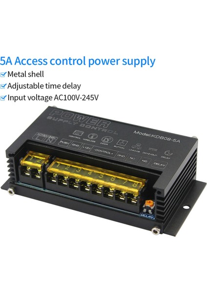 Elektronik Erişim Kontrol Sistemi Için 12V Röle Anahtarı Güç Kaynağı Push Com Gnd 5A 100-245V Gerilim Dönüştürücü Regülatör (Yurt Dışından)