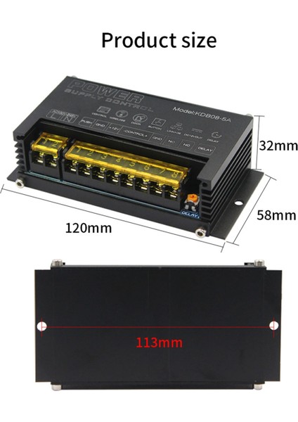 Elektronik Erişim Kontrol Sistemi Için 12V Röle Anahtarı Güç Kaynağı Push Com Gnd 5A 100-245V Gerilim Dönüştürücü Regülatör (Yurt Dışından)