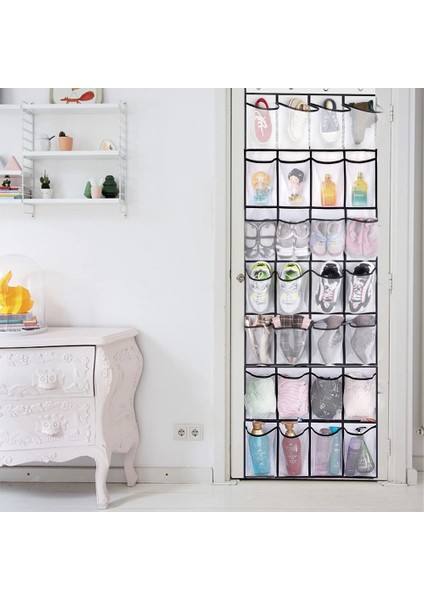 Xin Yue Zhang Kapının Üzerinde 28 Cep Dolap Için Ayakkabı Organizatörleri Ayakkabı Askısı Organizatörleri Kapının Arkası Için Depolama Tutacağı (Yurt Dışından) fırsatları