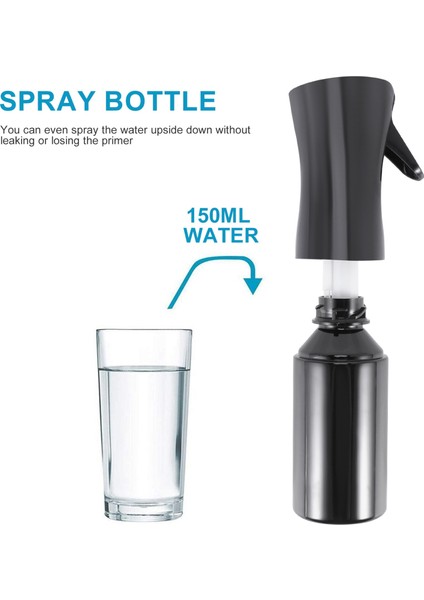 Xin Yue Zhang Saç Spreyi Şişesi, Sürekli Sprey Su Şişesi Sprey Şişesi Aerosol Sis Püskürtücü PÜSKÜRTÜCÜ-150 Ml, Siyah (Yurt Dışından) modelleri
