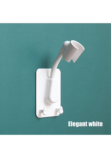 Xin Yue Zhang Adet 360 Derece Ayarlanabilir Duş Başlığı Braketi, Delmesiz Duvara Monte Duş Başlığı Braketi Banyo Evrensel Beyaz (Yurt Dışından)