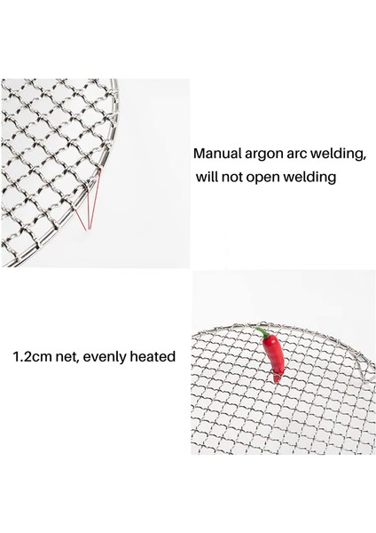 Xin Yue Zhang 304 Paslanmaz Çok Amaçlı Çelik Yuvarlak Izgara Ağı Ayak Barbekü Rafı Buharlı Pişirme Rafı Kamp Açık Barbekü Kafesleri (Yurt Dışından) fırsatları