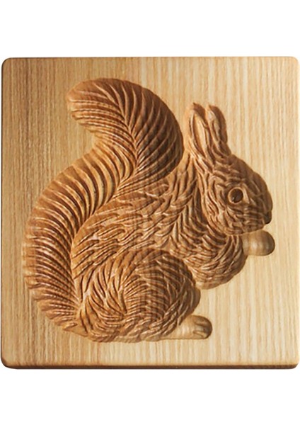 Xin Yue Zhang Kurabiye Kalıbı Kurabiye Kalıbı Ahşap Bisküvi Kesici Kurabiye Kalıbı Kesici Zencefilli Kurabiye Bisküvi Kurabiye Kalıbı (Sincap) (Yurt Dışından)