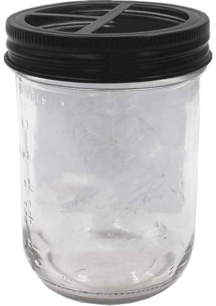 Xin Yue Zhang 2 Adet Kavanoz Diş Fırçası Tutucu Kapağı - Paslanmaz Çelik Çiftlik Evi Banyo Tezgahı Dekoru - Geniş Ağız Için (Siyah) (Yurt Dışından) indirimleri