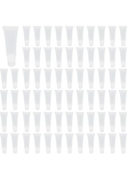 Xin Yue Zhang 100 Adet 10 ml Dağıtım Şişesi Dudak Parlatıcı Tüpleri, Boş Şeffaf Losyon Kapları Tüpler Kozmetik Dıy Için, Eğik Ağız (Yurt Dışından) fiyatları