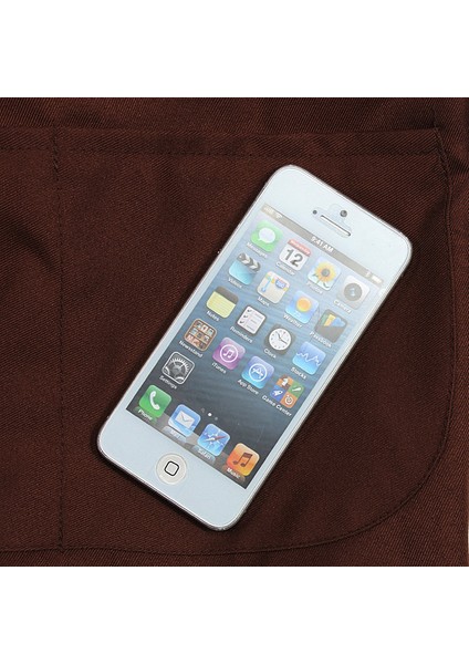 Xin Yue Zhang Kasaplar Için Düz Önlük Ön Cep Mutfak Pişirme Zanaat Pişirme Garson - Kahverengi (Yurt Dışından) fırsatları