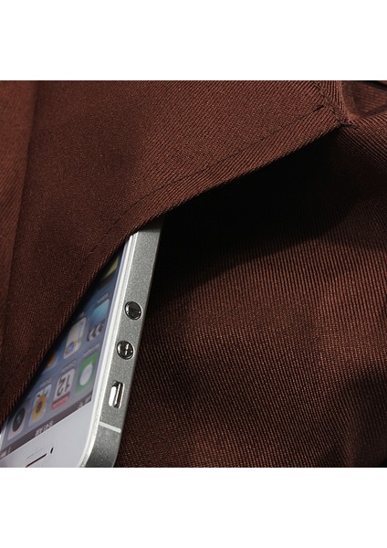 Xin Yue Zhang Kasaplar Için Düz Önlük Ön Cep Mutfak Pişirme Zanaat Pişirme Garson - Kahverengi (Yurt Dışından) indirimleri