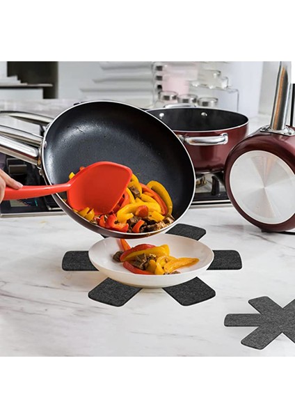 Ξ Ny Ue Zhang Tencere ve Tava Koruyucuları, 18'li Set, Istifleme Için Tava Koruyucuları, Tencere Ayırıcı Pedleri, 3 Farklı Ebat ve Renk (Yurt Dışından) indirimleri