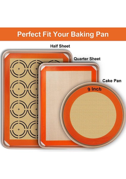 Xin Yue Zhang Silikon Pişirme Mat Levha Seti, Kolay Temizlenebilir ve Yapışmaz Gıda Sınıfı Yeniden Kullanılabilir Pişirme Paspasları, Fırın, Makaron, Pizza Için (Yurt Dışından) fırsatları