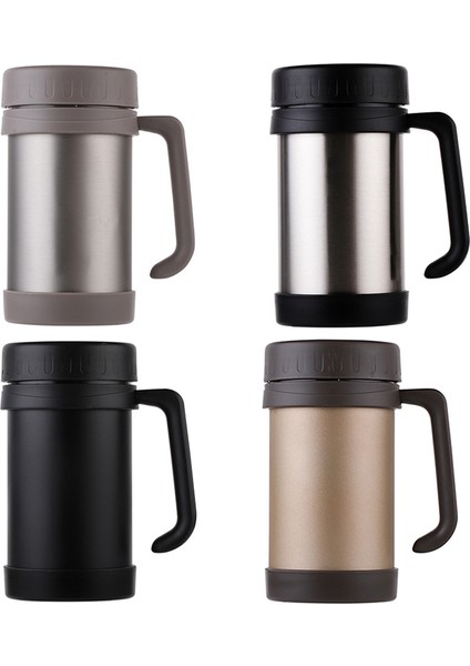 Xin Yue Zhang 500ML/17OZ Kupa Paslanmaz Çelik Vakum Şişeler Saplı Fincan Ofis Termoslar Çay Yalıtımlı Bardak Siyah (Yurt Dışından) modelleri