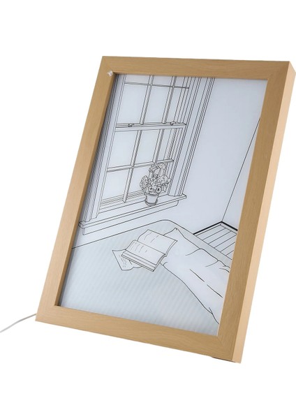 Xin Yue Zhang USB Başucu Işık LED Aydınlatma Boyama Sanatı Lamba Ev Dekor Güneş Boyama Gece Lambası Doğum Günü, 32X22 cm (Yurt Dışından) modelleri