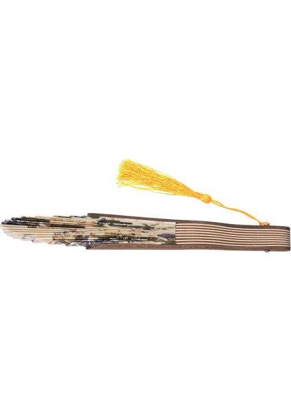 Ξ Ny Ue Zhang Klasik Tarz Çiçek Kumaş Bambu Katlanır Dans El Fanı Bej (Yurt Dışından) fırsatları