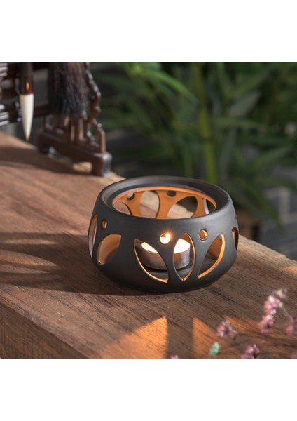 Xin Yue Zhang Seramik Mum Isıtma Tabanı, Yalıtım Çay Töreni Tabanı Isıtıcı Demlik Şarap Çay Potu Tutucu Aromaterapi Fırın Tarzı (Yurt Dışından) modelleri