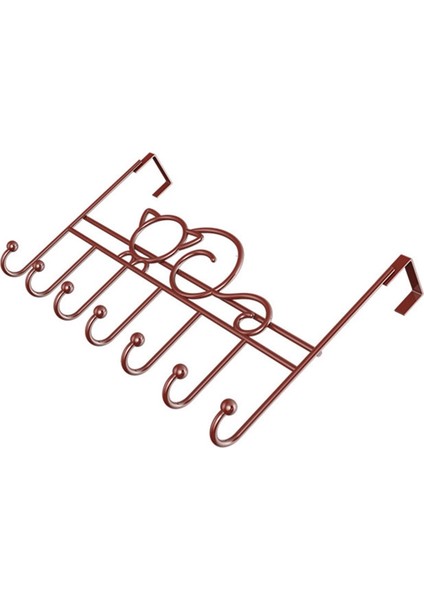 Xin Yue Zhang 7-Hook Kapı Askısı Demir Sanat Çanta Elbise Anahtar Eşarp Asılı Tutucu Banyo Mutfak Ev Arka Kapı Organizatör (Yurt Dışından) indirimleri