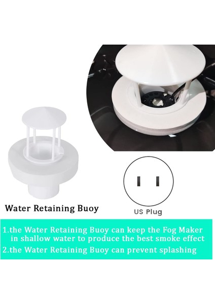 Cadılar Bayramı Dekorasyonu Için Mist Maker, Su Geçirmez Çerçeveli Ultrasonik Mist Maker Sisleyici 12 LED Işık Abd Tak Yanıp Söner (Yurt Dışından)