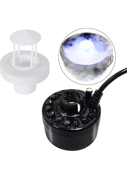 Cadılar Bayramı Dekorasyonu Için Mist Maker, Su Geçirmez Çerçeveli Ultrasonik Mist Maker Sisleyici 12 LED Işık Abd Tak Yanıp Söner (Yurt Dışından)