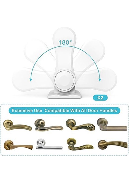 Xin Yue Zhang Kapı Kolu Emniyet Kilidi Kapı Kolu Tutma Mandalı Oturma Odası, Yatak Odasının Korunması Için Çocuk Korumalı Kapı Kolu Kilidi (Yurt Dışından) modelleri