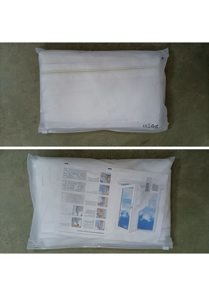 Xin Yue Zhang Taşınabilir Klima Için Airlock Pencere Contası, 400 cm Mobil Klima Üniteleri Için Esnek Kumaş Sızdırmazlık Plakası Fermuarlı ve Yapışkanlı Pencere Contası (Yurt Dışından)