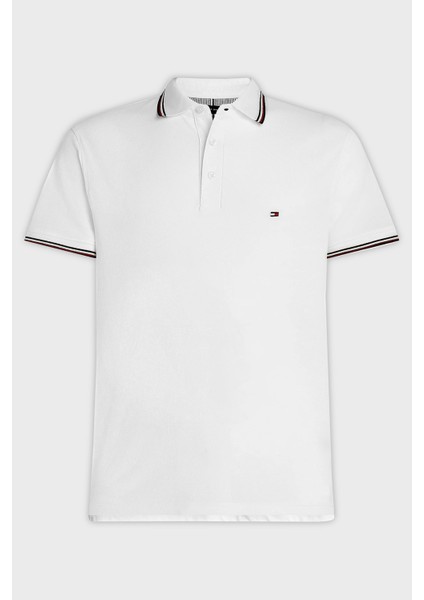 Tommy Hilfiger Pamuklu Slim Fit Erkek Polo Yaka T-Shirt Mw0Mw30750 Ybr