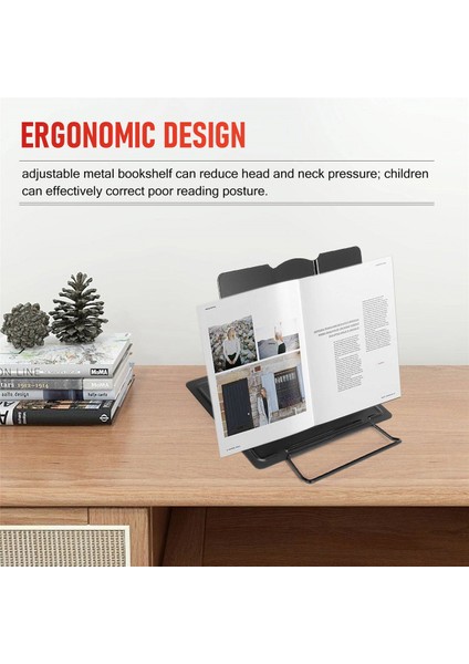 Masa Kitap Standı Metal Okuma Dinlenme Kitap Tutucu Açısı Ayarlanabilir Stand Belge Tutucu Taşınabilir Sağlam (Siyah) (Yurt Dışından) fırsatları