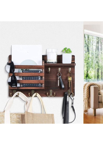 Duvar Posta Düzenleyicisi Için Anahtar ve Posta Tutucu Kancalı Duvara Montaj Kolay Kurulum Giriş Yolu ve Evdekora Için Anahtar Rafı (Yurt Dışından) fırsatları