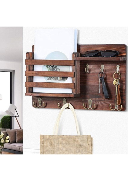 Duvar Posta Düzenleyicisi Için Anahtar ve Posta Tutucu Kancalı Duvara Montaj Kolay Kurulum Giriş Yolu ve Evdekora Için Anahtar Rafı (Yurt Dışından) indirimleri