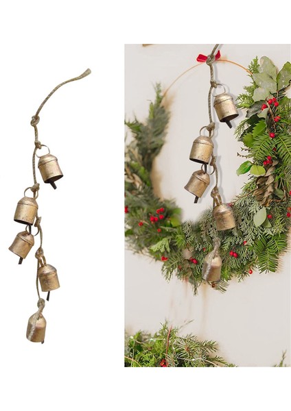 Inek Bells Vintage Kırsal Harmony Inek Bells Dev Bronz Cowbell El Sanatları Metal Cowbell Asılı Noel Süslemeleri (Yurt Dışından) fiyatları