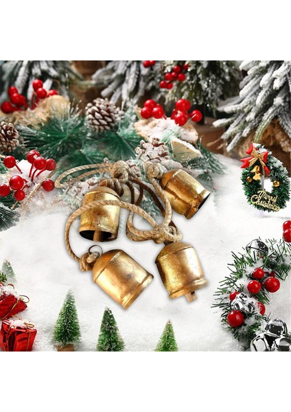 Inek Bells Vintage Kırsal Harmony Inek Bells Dev Bronz Cowbell El Sanatları Metal Cowbell Asılı Noel Süslemeleri (Yurt Dışından) indirimleri