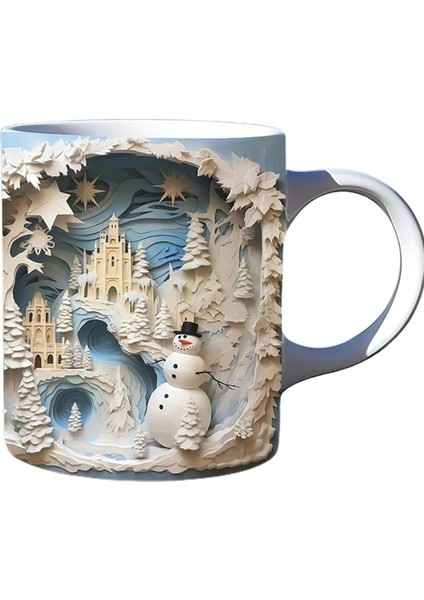 3D Kahve Kupa, Tasarım Çok Seramik Kupa Yenilik 11 Oz Kahve ve Çay Kupa Kadınlar, Erkekler Için (Yurt Dışından)