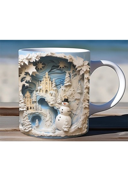 3D Kahve Kupa, Tasarım Çok Seramik Kupa Yenilik 11 Oz Kahve ve Çay Kupa Kadınlar, Erkekler Için (Yurt Dışından)