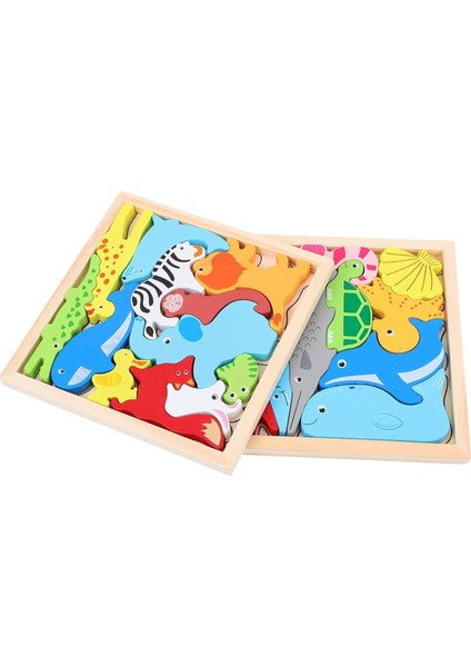 Ahşap 3D Bultak Puzzle Oyuncak