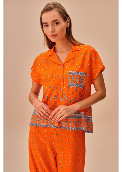 Orange Maskülen Pijama Takımı