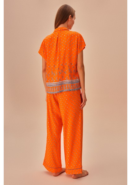 Orange Maskülen Pijama Takımı