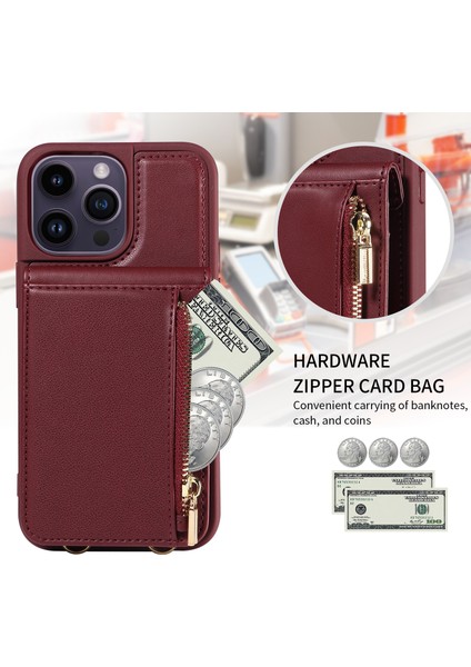 iPhone 15 Pro Max Rfıd Engelleme Pu+Tpu Cüzdan Telefon Koruma Kapağı (Yurt Dışından) indirimleri