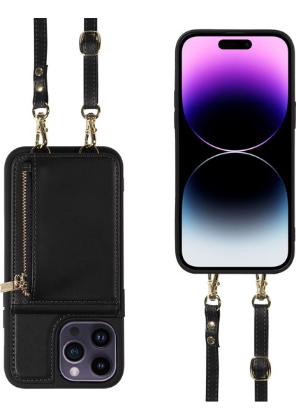 iPhone 15 Pro Max Rfıd Engelleme Pu+Tpu Cüzdan Telefon Koruma Kapağı (Yurt Dışından)