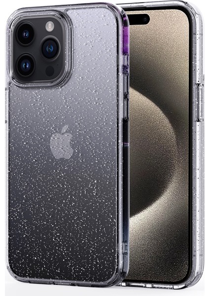 iPhone 15 Pro Cep Telefonu Kılıfı Glitter Powder Clear Tpu+Pc Koruma Kapağı (Yurt Dışından)