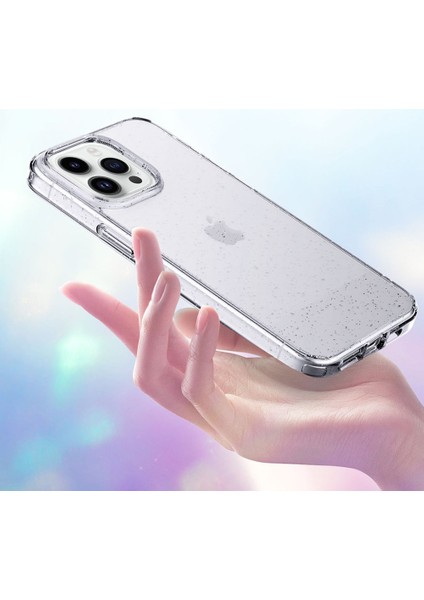 iPhone 15 Pro Cep Telefonu Kılıfı Glitter Powder Clear Tpu+Pc Koruma Kapağı (Yurt Dışından)