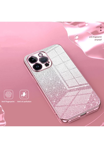 iPhone 14 Pro Max Kesik Cep Telefonu Kılıfı Düşüş Kanıtı Glitter Tpu Kapağı (Yurt Dışından)