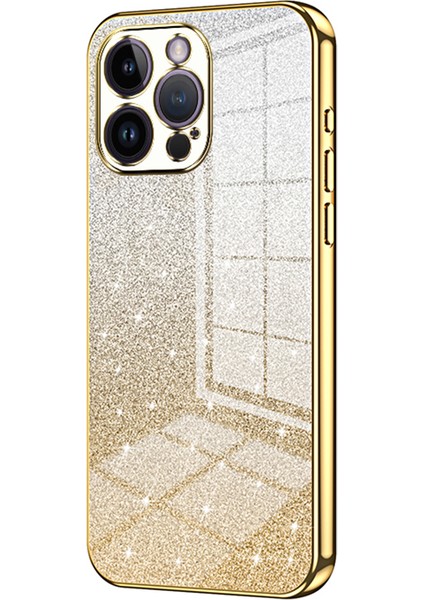 iPhone 14 Pro Max Kesik Cep Telefonu Kılıfı Düşüş Kanıtı Glitter Tpu Kapağı (Yurt Dışından)