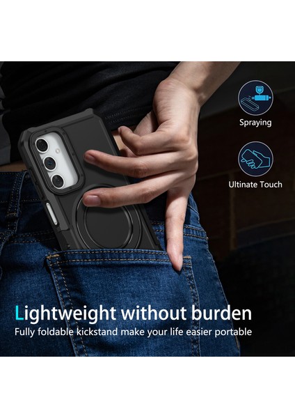 Samsung Galaxy A15 4g/5g Hibrid Tpu+Pc Ring Tutucu Kickstand Cover (Yurt Dışından)