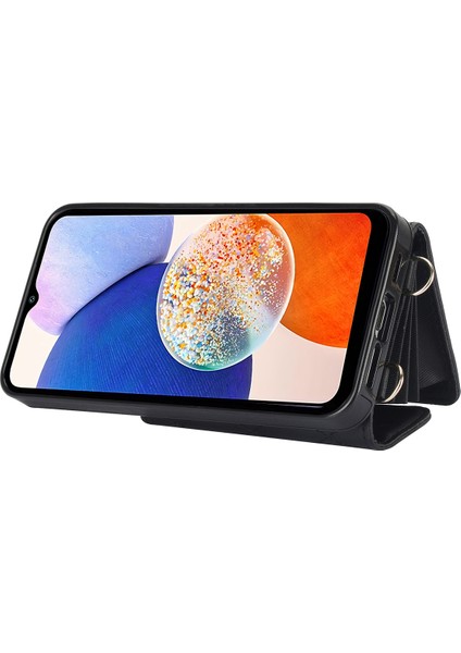 Samsung Galaxy A13 4g/5g Telefon Kickstand Vasal Kart Yuvaları Kılıflı Kapak (Yurt Dışından)