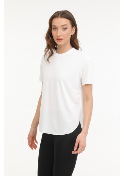 W-Kesha T-Sh 4Fx Ekru Kadın Kısa Kol T-Shirt