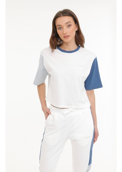 Wl Annabel 11Ck1235 4Fx Mavi Kadın Kısa Kol T-Shirt